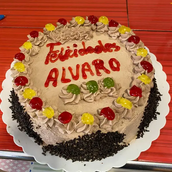Tarta de chocolate personalizada para Álvaro, La Artesana Parla